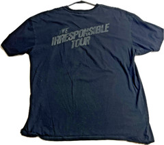 Kevin Hart T-Shirt X Irresponsible Tour Men’s Size XL Oversized Black On Black