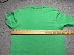 Apple Shirt Mens Small Green Animal Logo Graphic Tee Regenerative Cotton