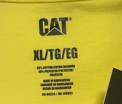 Caterpillar (CAT-Trademark) Tee Apparel Accessories Cotton (Mens Size XL) NEW