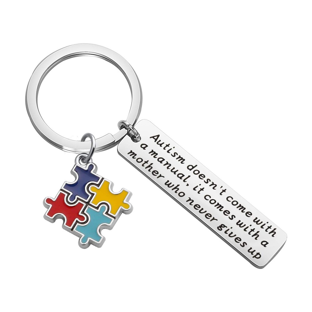 Autism Mom Keychain Autism Awareness Gifts Autism doesn’t Come with a Manual …