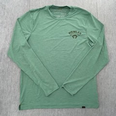 Howler Brothers Shirt Adult Large Green Long Sleeve HB Tech T UPF 50+ Mens L