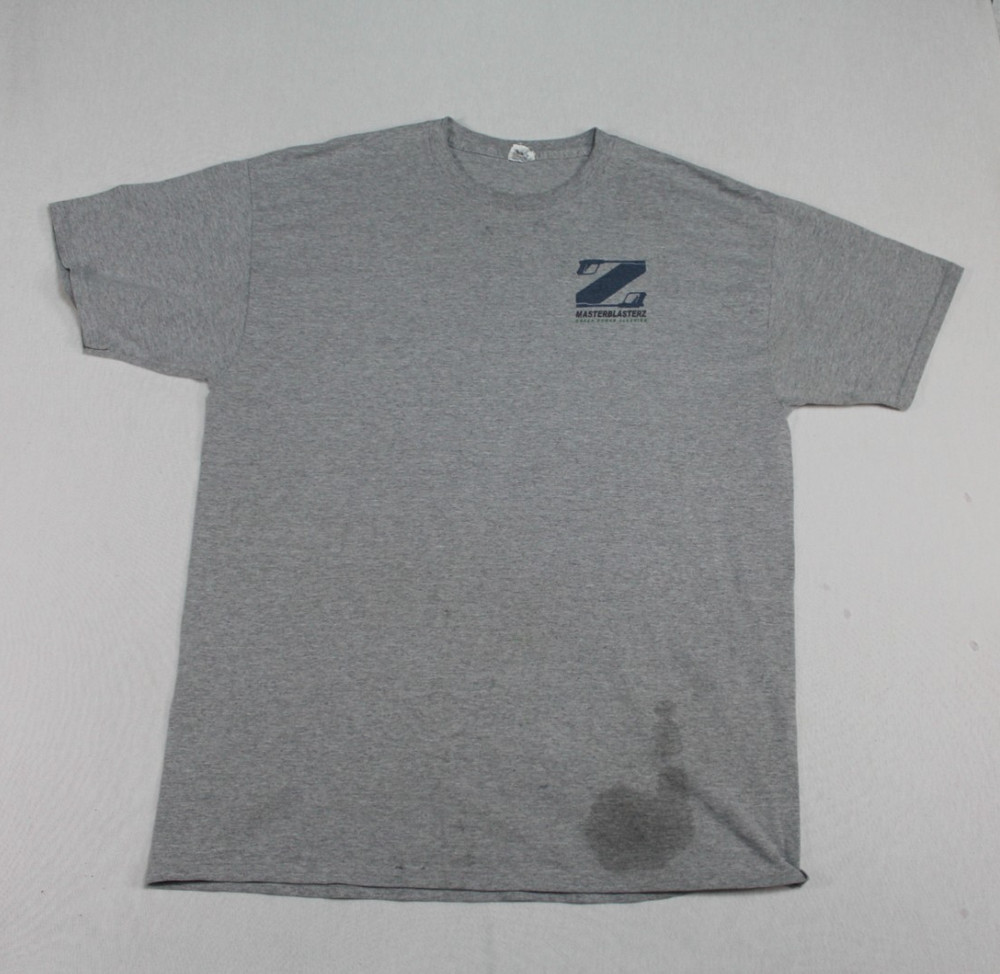 Jeerzees Men Gray Shirt Vintage Stains Master Blaster Size XL
