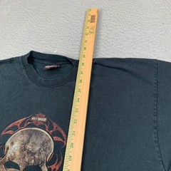 Vtg Harley Davidson Skull Tee Shirt Mens XL Black Daytona Beach FL Short Sleeve