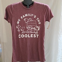 Mighty Fine My Family is The Coolest Peanuts Snoopy Shirt – Small