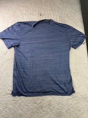 bcg Men’s T-Shirt XL Blue Heather Polyester Crew Neck