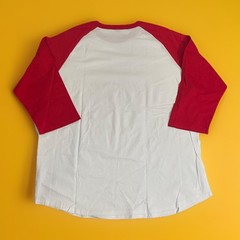 Sport-Tek Colorblock Raglan Baseball Sleeves Jersey. Red/White. Men’s XL NWOT!