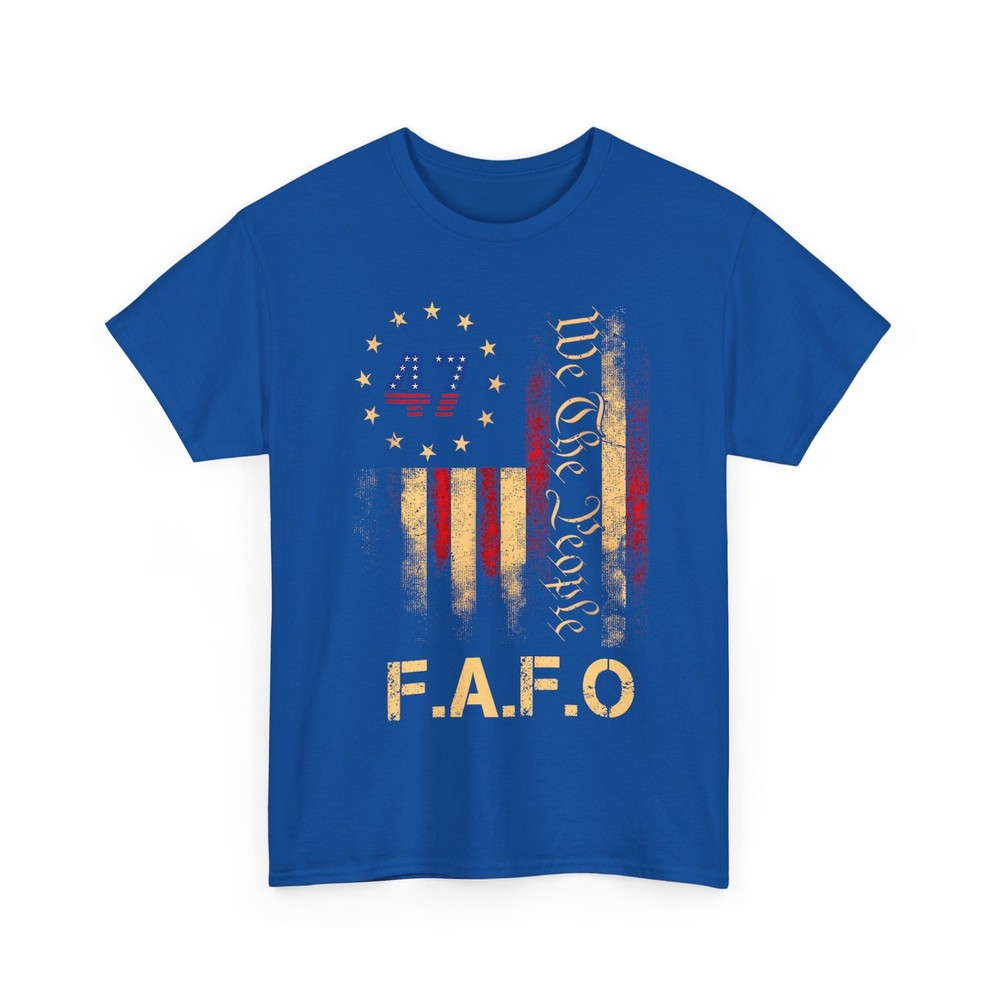Funny Fafo Trump Shirt President 47 Trump Fafo American Flag T-Shirt