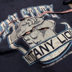 VINTAGE 90s PENN STATE university logo 7 navy distressed COLLEGIATE tshirt