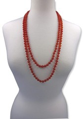 Beaded Mala Necklace 8MM 60″ Matte Finish Genuine Semi-Precious Stone