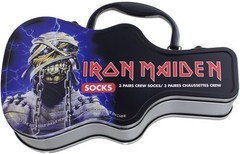 Iron Maiden – Perri’s – Iron Maiden – Crew Socks (3 Pack Collector Guitar Shape