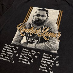 Kendrick Lamar 2017 Damn Tour Men’s Large Rap Black T Shirt Graphic Tee Cotton