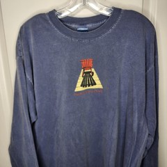 Heaven Has A Dock Shirt Mens XL Blue Adirondack Long Sleeve Christian