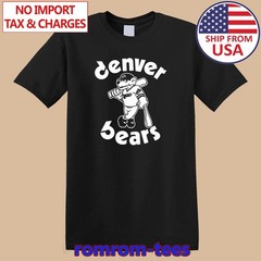 Denver Bears White Nostalgic Retro Baseball Team Black Size S-5XL