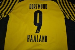 T Shirt Football Borussia Dortmund 2021-2022 Puma Yellow Black Small Haaland 9