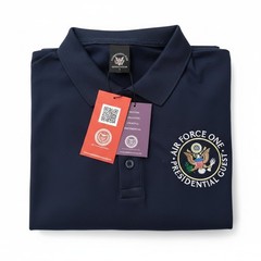 Air Force One VVIP Presidential Guest Polo Shirt Navy Blue