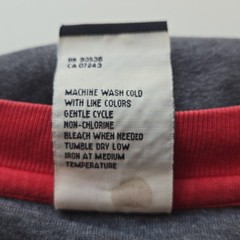 Ecko Unltd. Vintage Long Sleeve Gray And Red Shirt T-shirt Mens XXL 1972 Cotton