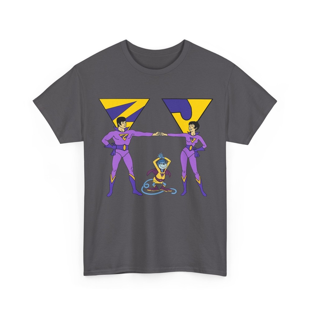 Wonder Twins T-Shirt Super Friends Hanna-Barbera Zan & Jayna Vintage-Style Tee