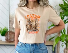 Personalized Pet Photo Comfort Tee Custom Dog Cat Lover Gift Shirt
