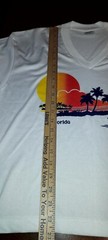 Vintage Golden Comfort White FLORIDA Tight Knit T-Shirt Adult XL