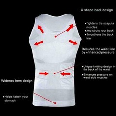 Men’s Slimming Body Shaper Vest Abs Abdomen Compression Shirt Workout Tank Tops