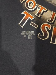 VTG 3D Emblem 1991 Harley Davidson I OWN A HARLEY NOT JUST A T-SHIRT Mt. Vernon