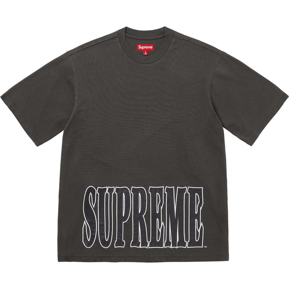 Supreme Cracked Stretch S/S Top Black White Red Green 4colors FW25