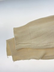 Other brands: Tangram Knit Sweater (Lightweight), XL, Cotton, Beige, Solid Color
