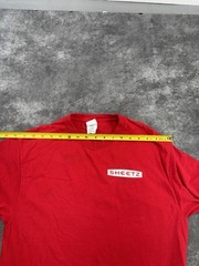 Loomstate Sheetz T-Shirt Mens Medium Double Sided Graphic Print Red Top 100 NEWW