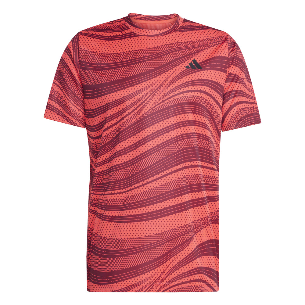 adidas Club Tennis Climacool Crew Neck Short Sleeve Athletic T-Shirt Mens Red Ca