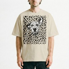 Halftone Dalmatian Portrait Streetwear Urban Dog Lover T-Shirt Retro Punk Tee