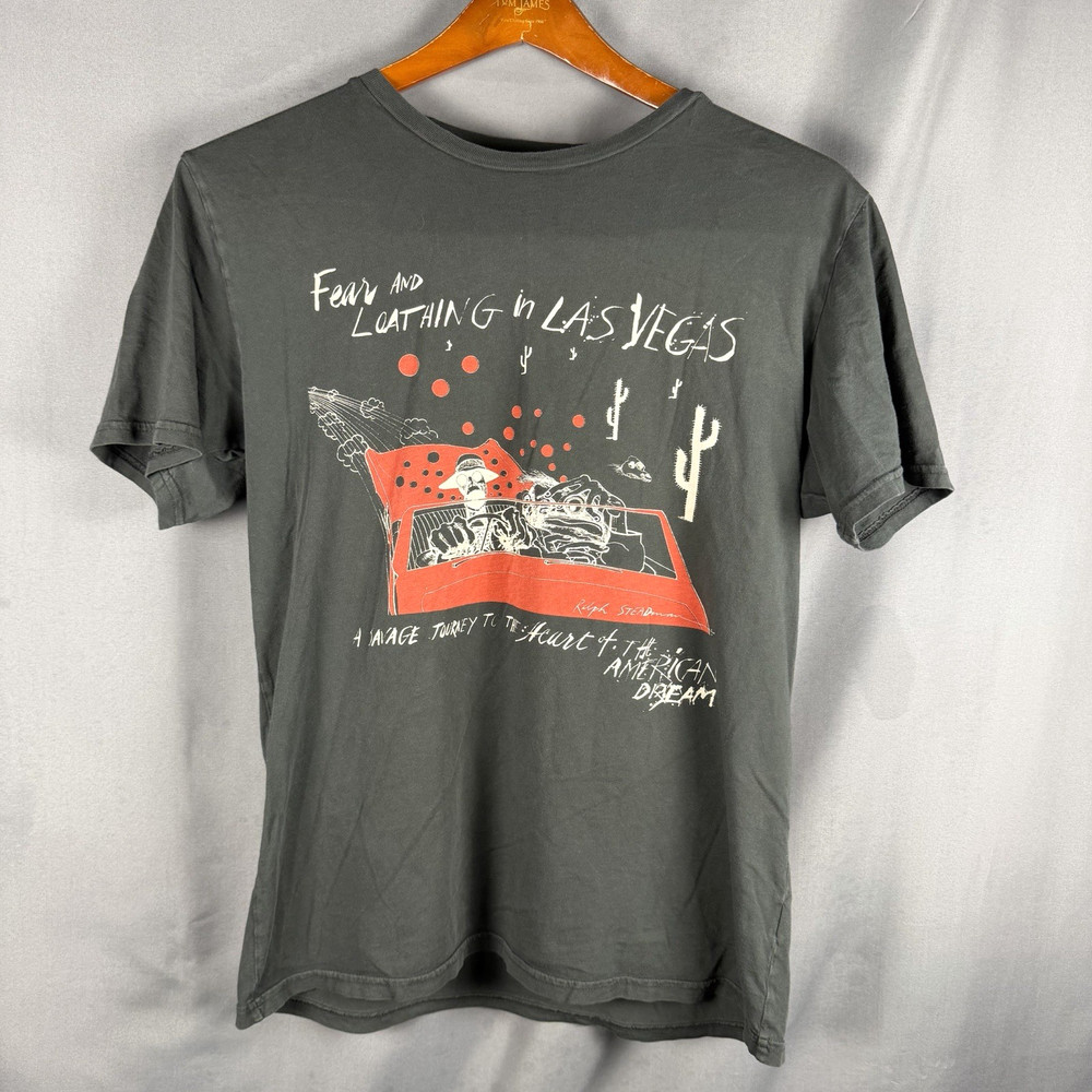 Fear and Loathing Las Vegas T Shirt L Black USA Made Gonzo Duke Ralph Steadman