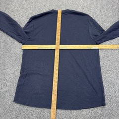 Marine Layer Henley Shirt Men’s Medium Blue Long Sleeve
