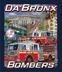 New York City Da’ Bronx Bombers Yankee Navy FDNY NEW Fire Tee ..