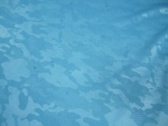 BCG Mens Shirt Large Blue Camo Camouflage Stretch Short Sleeve Crew Neck