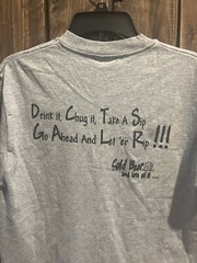 Vintage Cold Beer Hanes Heavyweight Gray T-Shirt 50/50 Men’s Size Medium (M)