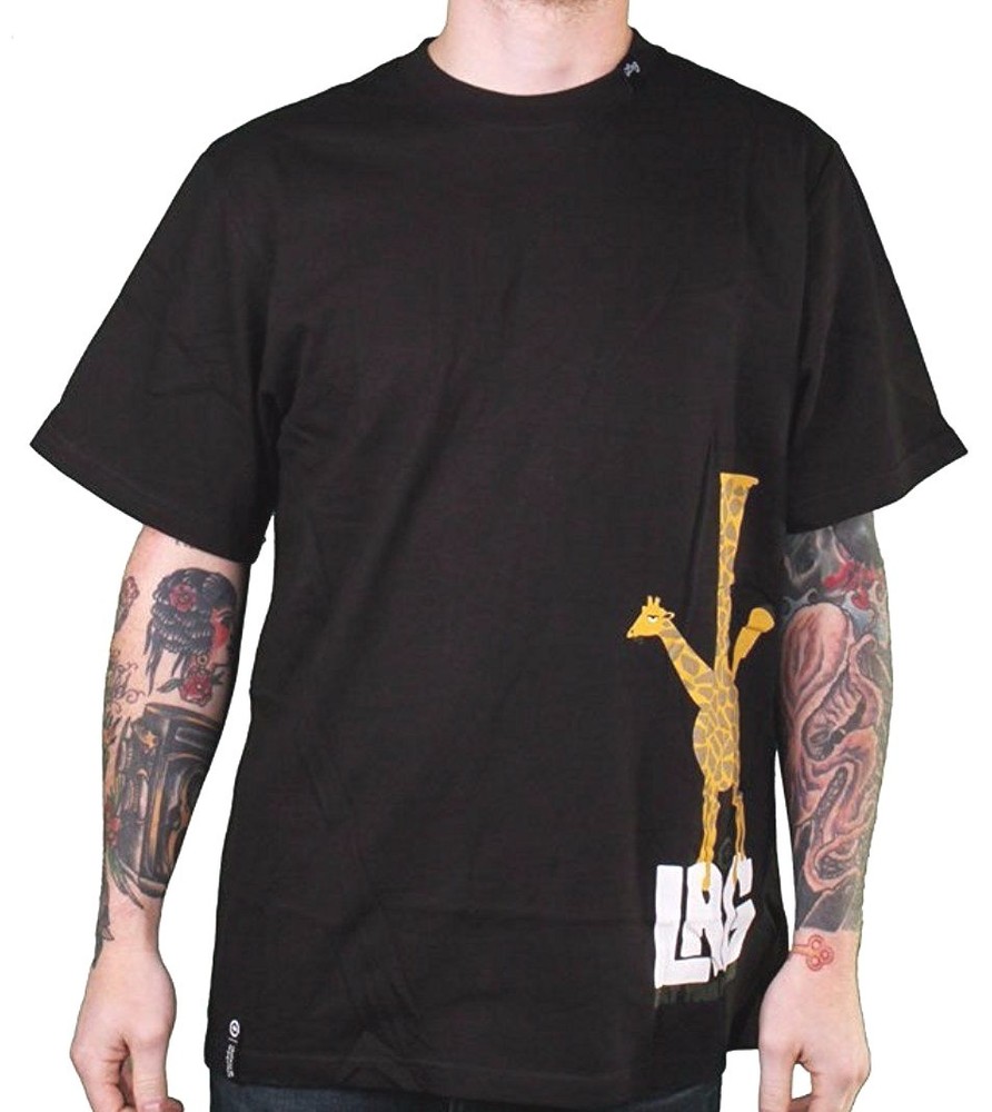 LRG Black or White Eat Your Greens Giraffe Shaped Bong Rasta Safari T-Shirt NWT