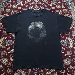 Vintage 2007 Halo 3 Master Chief Xbox 360 Bungie Promo Video Game T-shirt Y2k