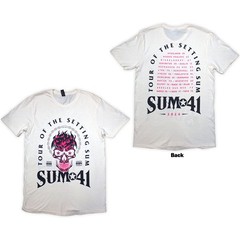 Sum 41 Tour ’24 Pink Skull T-Shirt Neutral New