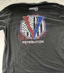 District Made Black 2xl Smoke And Guns With Myers-Durer Harley Davidson On It
