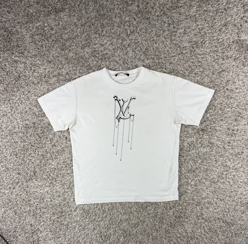 Louis Vuitton LV Pendant Crew Neck Short Sleeve T-Shirt Men’s Small
