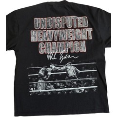 Mike Tyson XL Black Graphic T-Shirt Undisputed Gloves Detail