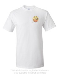 Salt Addiction Fishing t shirt Bones Logo saltwater ocean flats fishing nautical