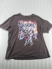 Y2K Marvel Venom Graphic T-Shirt Men’s XL Gray Comic Tee