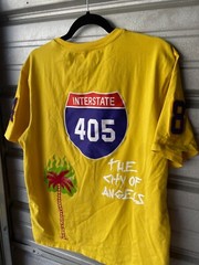Eternity BC/AD Los Angeles GRAPHIC Embroidered Yellow T-Shirt Kobe Men’s XL