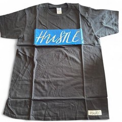 Hustle State of Mind Graphic T-Shirt Mens Medium Black Gildan Premium Cotton