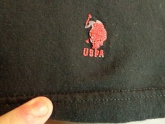 USPA U.S Polo ASSN T Shirt Short Sleeve Black Large Tee L25