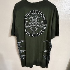 Affliction Signature Series Randy Couture Green Men’s XL Graphic T-Shirt