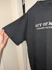 Vintage No Boundaries Out Of My Mind Please Leave A Message T Shirt Size L Black