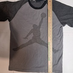 Nike Jordan 3 Cement Elephant Print Jumpman Shirt Gray Raglan Mens Sz M/L