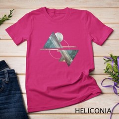 Geometric Mountains T-Shirt- Abstract Mountain Camping Tee Unisex T-shirt